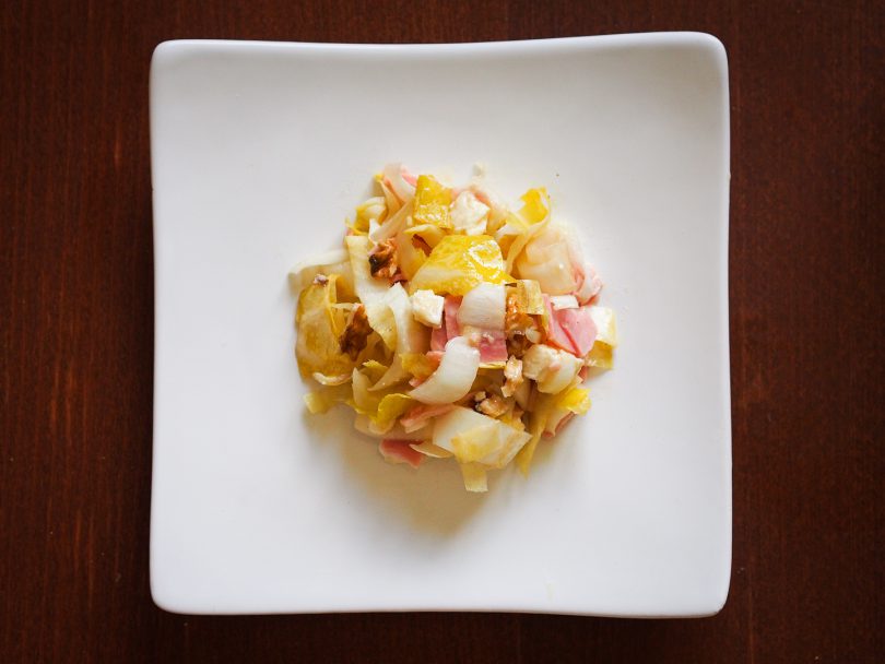 Recette salade endives jambon bris noix