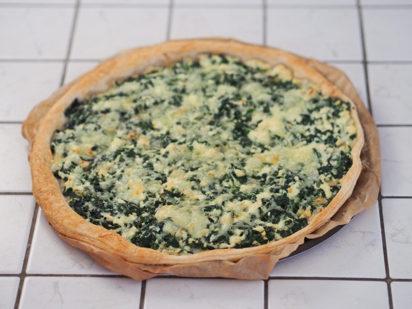 tarte fine épinards tofu
