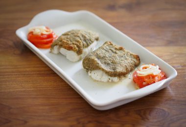 cabillaud en croute herbes