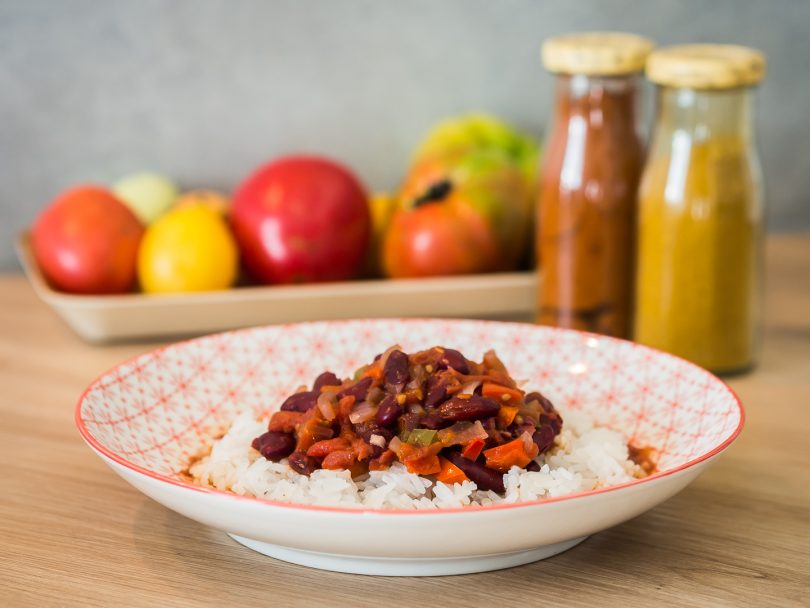 Recette Chili sin carne végétarien